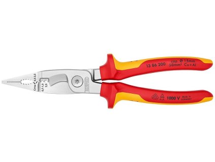 Elektroinstalační kleště chromované 200 mm  - 1386200