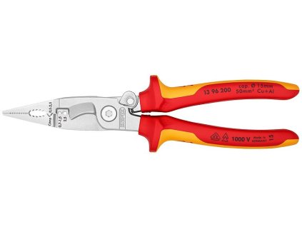 Elektroinstalační kleště chromované 200 mm  - 1396200