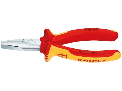 Rovné ploché kleště 160 mm Knipex VDE chromované - 2006160