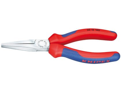 Rovné ploché kleště 190 mm Knipex typu Langback chromované - 3015190