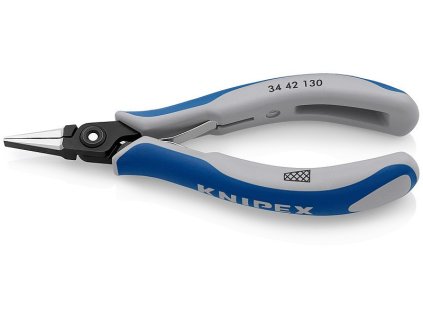 Přesné rovné ploché kleště na elektroniku 130 mm  - 3442130