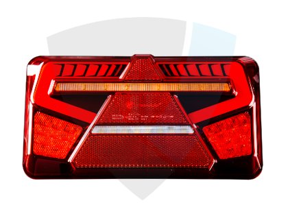LED zadní sdružená svítilna, levá, 12 24V, 5 funkcí s dynamickým ukazatelem