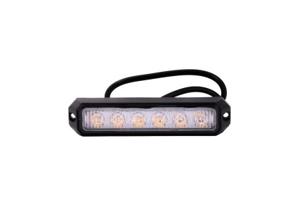 Výstražný maják oranžový, 6LED x 3W, 12-24V