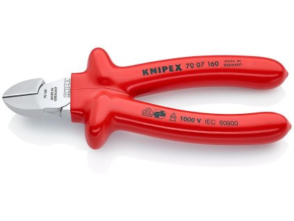Boční štípací kleště chromované 160 mm  - 7007160