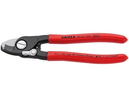 Kabelové nůžky s funkcí odizolování potaženo plastem 165 mm  - 9541165