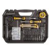Sada nářadí v kufru s el. vrtačkou, 101 ks - HTP800212