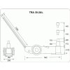 Pneumatický zvedák 30t/15t (BR30-2AL) - TRA30-2AL