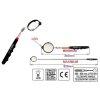 Zrcátko kontrolní teleskopické s LED osvětlením 265-920mm - YT-0663