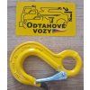 Grade 8 Eye Hook with Safety Latch, Yellow Painted
