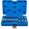 Sada nástrčných klíčů, Torx, 1/4", 1/2", T10 - T60, 18 ks - B5173