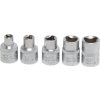 Trojhranné nástrčné klíče 1/2", M5 - M12, 5 ks - B8608