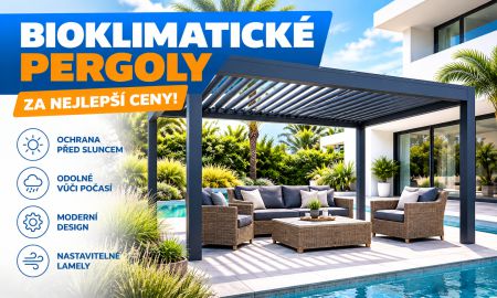 Bioklimatické pergoly za nejlepší ceny