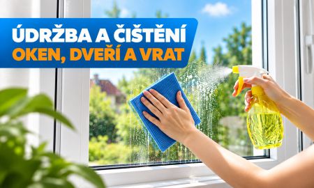 Údržba a čištění oken, dveří a vrat