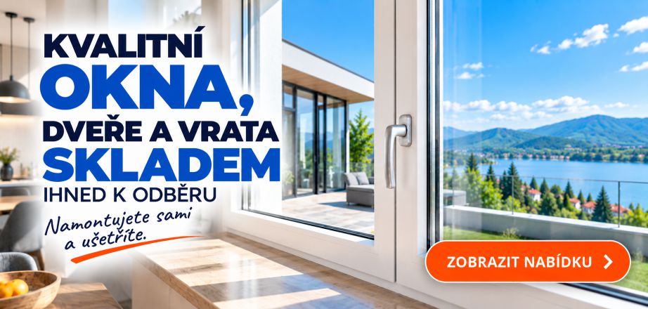 Kvalitní okna, dveře a vrata SKLADEM