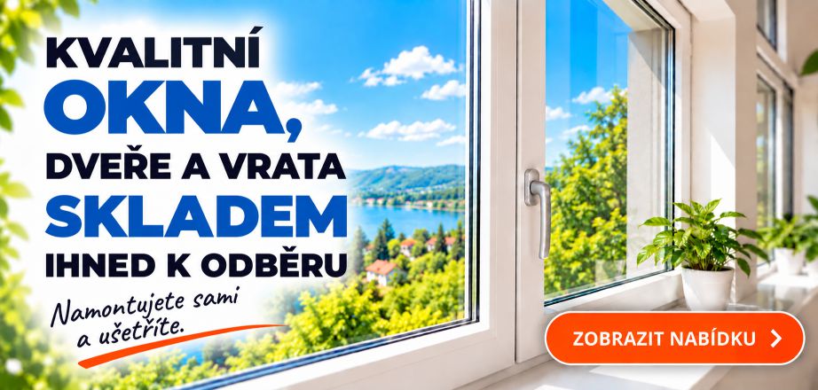 Kvalitní okna, dveře a vrata SKLADEM