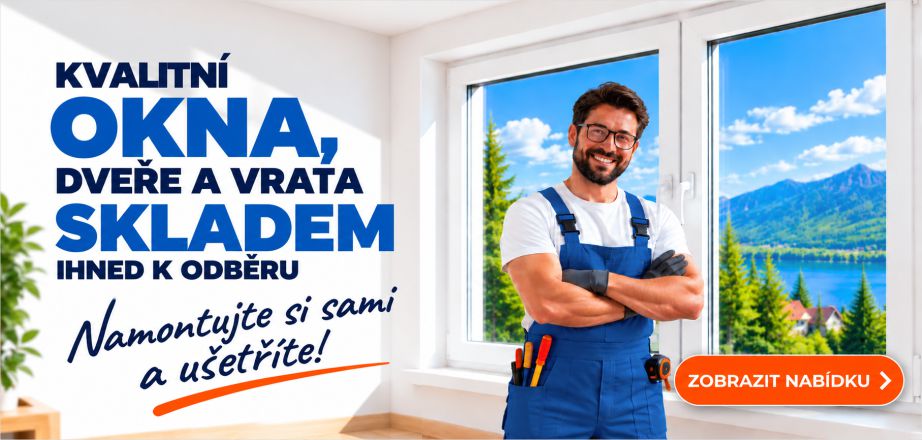Kvalitní okna, dveře a vrata SKLADEM