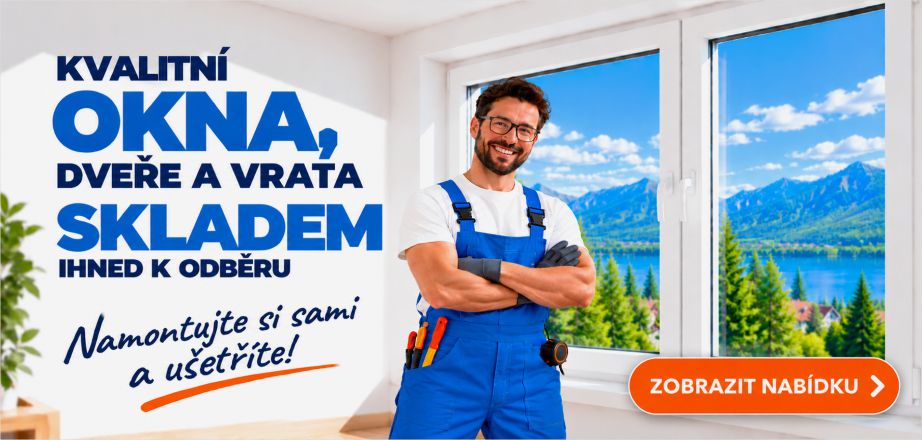 Kvalitní okna, dveře a vrata SKLADEM