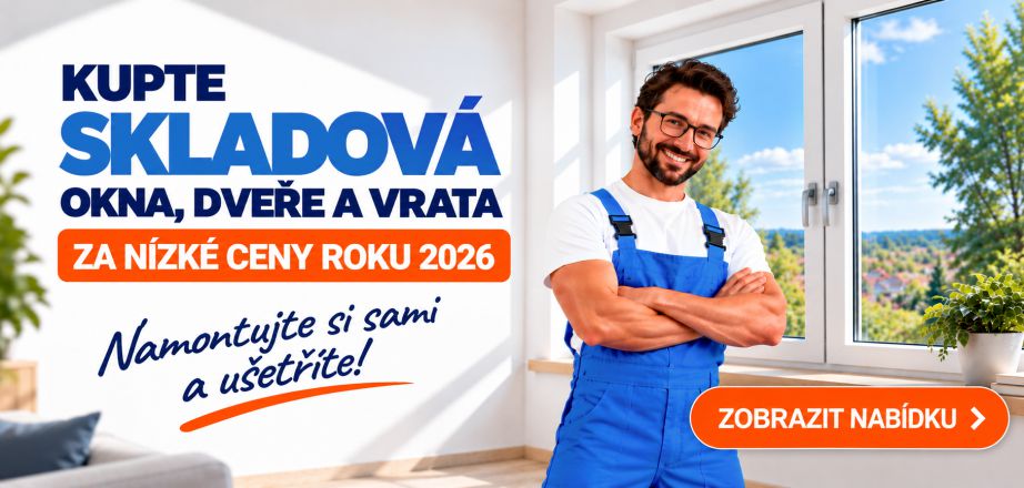 Kvalitní okna, dveře a vrata SKLADEM