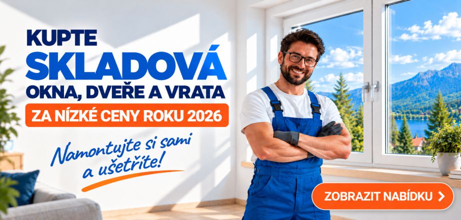Kvalitní okna, dveře a vrata SKLADEM