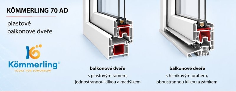 balkonové dveře provedení