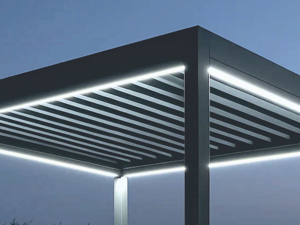 Osvětlení bioklimatické pergoly AMY