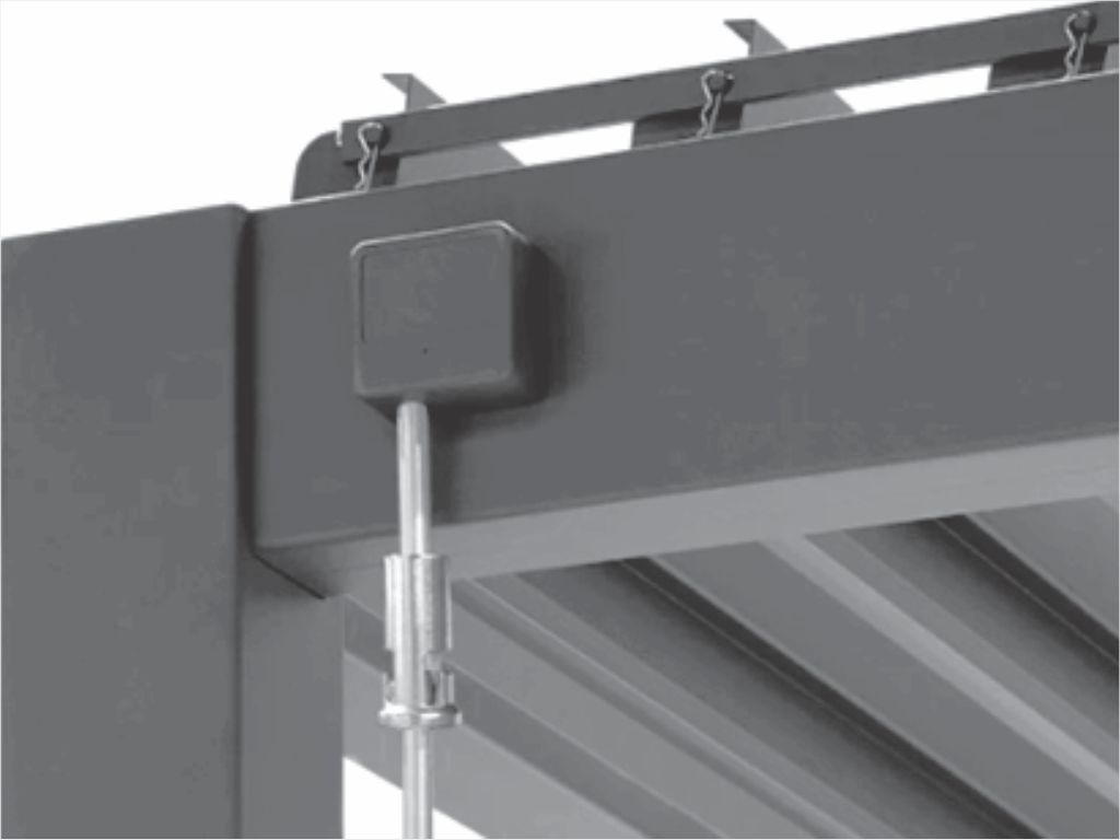 Manuální ovládání bioklimatické pergoly AMY