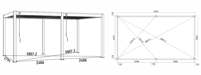 Bioklimatická pergola - INTRO NEO