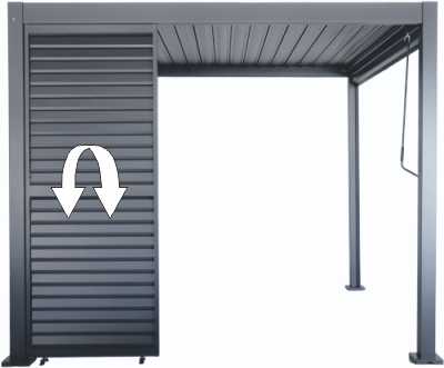 Stínicí žaluzie pro bioklimatické pergoly SUNNY