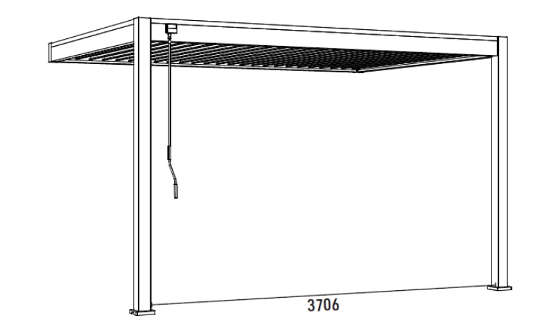 Bioklimatická pergola - INTRO PLUS