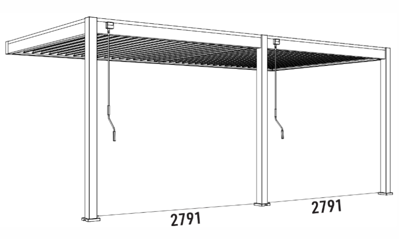 Bioklimatická pergola - INTRO PLU