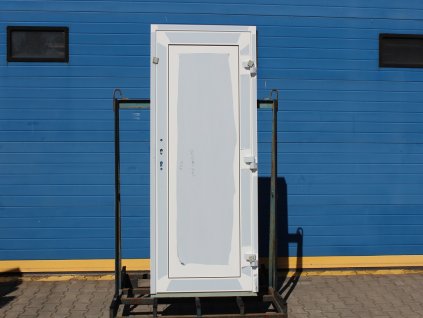 Hliníkové vchodové dveře - CORTIZO 70 Millennium Plus, 900x2000mm, O ven, bílá/bílá + příslušenství a montážní materiál zdarma