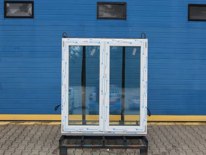 Plastové okno - KNIPPING 76 MD - 1440x1420 mm, OS+O klapačka, bílá/bílá + příslušenství a montážní materiál zdarma
