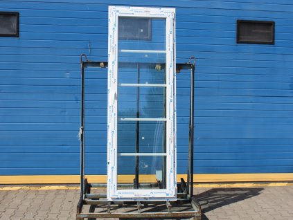Plastové balkonové dveře - KNIPPING 76 MD, 820x2070 mm, OS pravé, bílá/bílá + příslušenství a montážní materiál zdarma