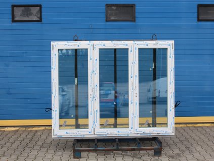 Plastové okno - KNIPPING 76 MD, 2065x1420 mm, OS/O+OS, bílá/bílá + příslušenství a montážní materiál zdarma