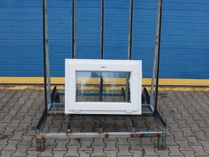 Plastové okno - 890x560 mm, S, bílá/bílá  + příslušenství a montážní materiál zdarma