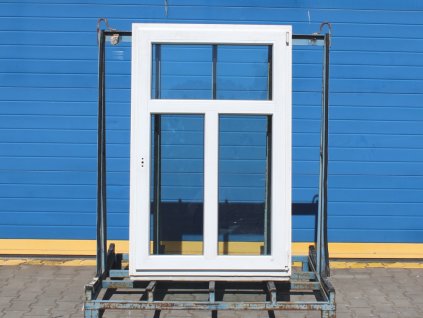 Plastové okno - 950x1480 mm, OS, bílá/bílá + příslušenství a montážní materiál zdarma