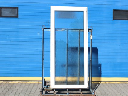 Plastové balkonové dveře 1030x2000 mm, OS pravé, bílá/bílá + příslušenství a montážní materiál zdarma