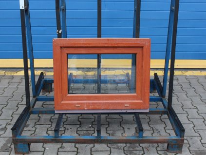 Plastové okno - 850x560 mm, S, cherrybílá + příslušenství a montážní materiál zdarma