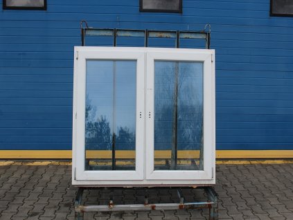 Plastové okno - 1490x1270 mm, O/OS sloupek, bílá/bílá  + příslušenství a montážní materiál zdarma