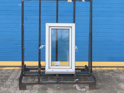 Plastové okno - KNIPPING 76 MD, 580x950 mm, OS levé, zlatý dub/bílá  + příslušenství a montážní materiál zdarma