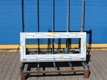 Plastové okno - KNIPPING 76 MD - 1460x550 mm, S, bílá/bílá + příslušenství a montážní materiál zdarma