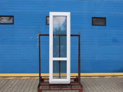 Plastové balkonové dveře - VEKA SOFTLINE 70, 700x2100 mm, OS pravé s příčkou, bílá/bílá  + příslušenství a montážní materiál zdarma