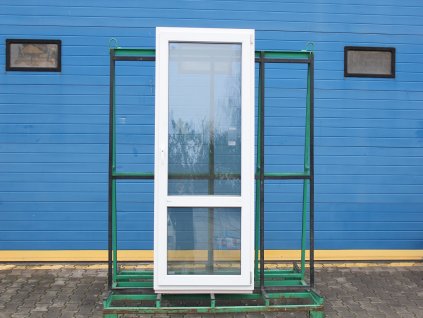 Plastové balkonové dveře - VEKA SOFTLINE 70, 900x2100 mm, OS pravé s příčkou, bílá/bílá  + příslušenství a montážní materiál zdarma