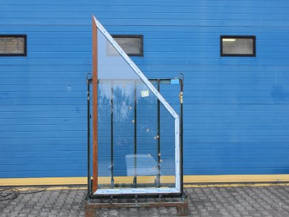 Plastové okno - KNIPPING 76 AD, 1250x2315 mm, FIX, zlatý dub/bílá  + příslušenství a montážní materiál zdarma