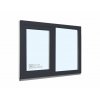 Plastové okno - KNIPPING 70 AD, 1200x900 mm, FIX/OS, antracit