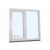 Plastové okno - KNIPPING 70 AD, 1200x1200 mm, FIX/OS, bílá