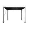 Bioklimatická hliníková pergola - AMY 4x3 m, samostatně stojící, elektrické nebo manuální ovládání, antracit