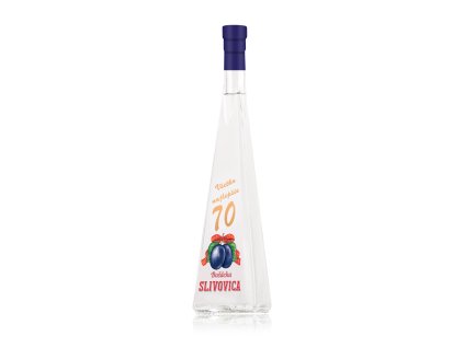 Bošácka slivovica 0,5L jubilejný ihlan 70 (2)