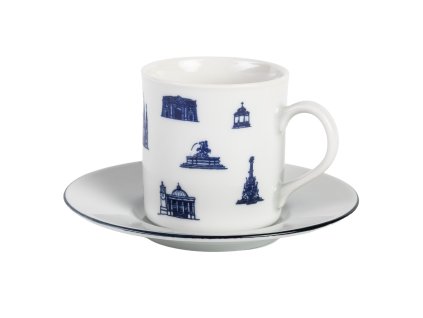 Sada šálku a podšálku s motivy Olomouce