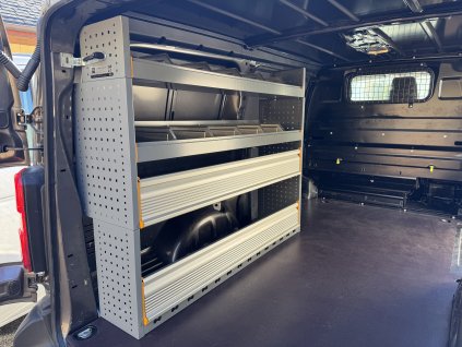 Regálový systém do Fiat Ducato L1, L2 / H1 - levá zadní část